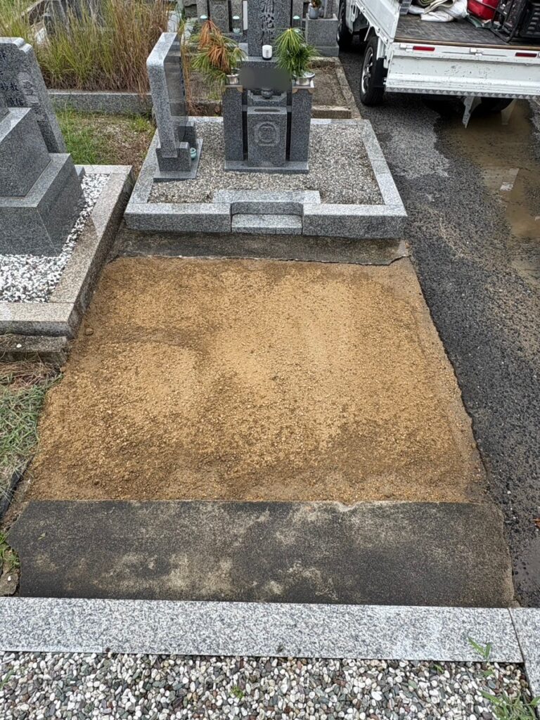 羽曳野市の墓じまい施工事例｜小土墓地（2026年9月） 施工後