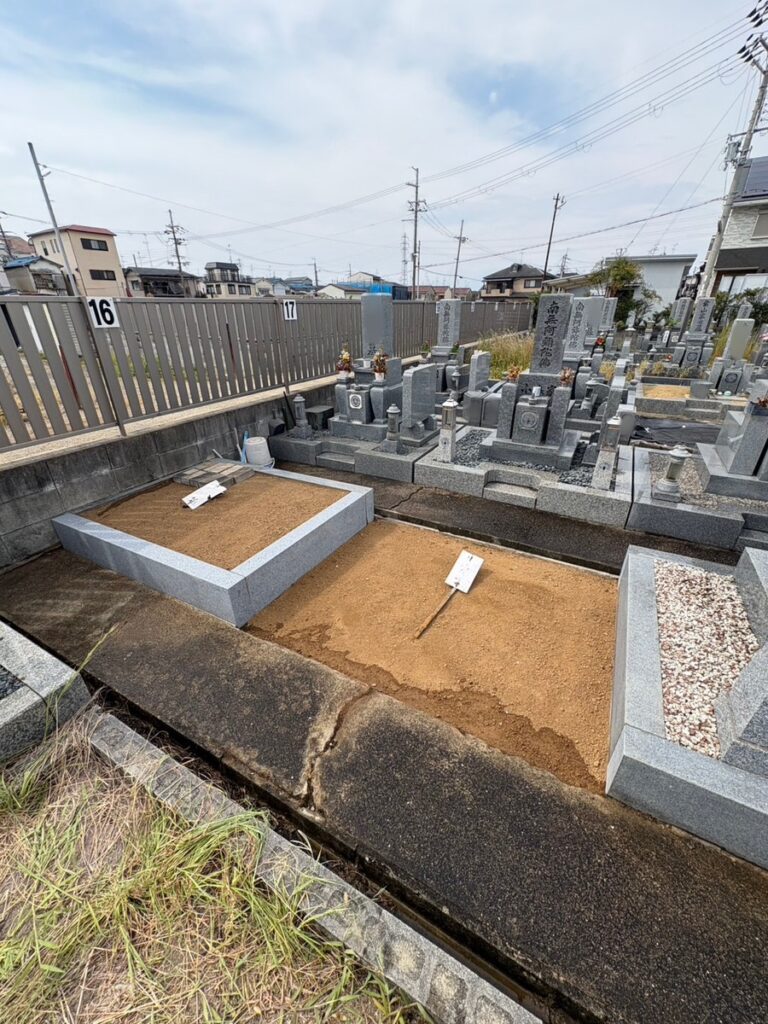 羽曳野市の墓じまい施工事例｜小土墓地（2026年9月） 施工後