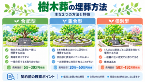 樹木葬の埋葬方法主な３つの方法と特徴 