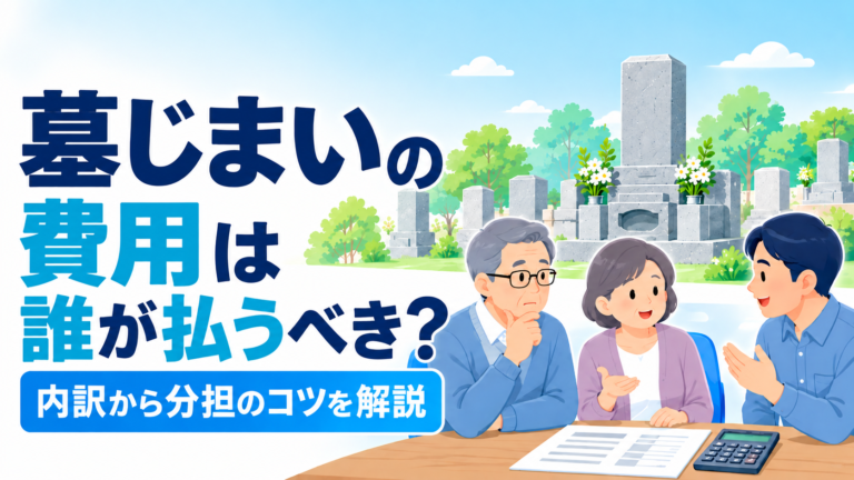 墓じまいの費用は誰が払うべき？内訳から分担のコツを解説