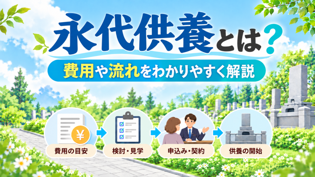 永代供養とは？失敗しないための費用や流れをわかりやすく解説