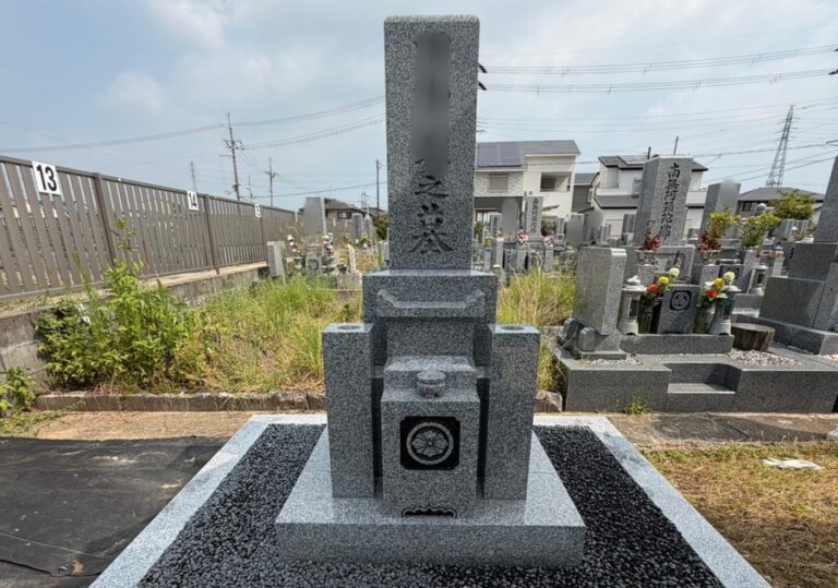 羽曳野市の建墓施工事例｜大島石使用（2026年9月） 施工後
